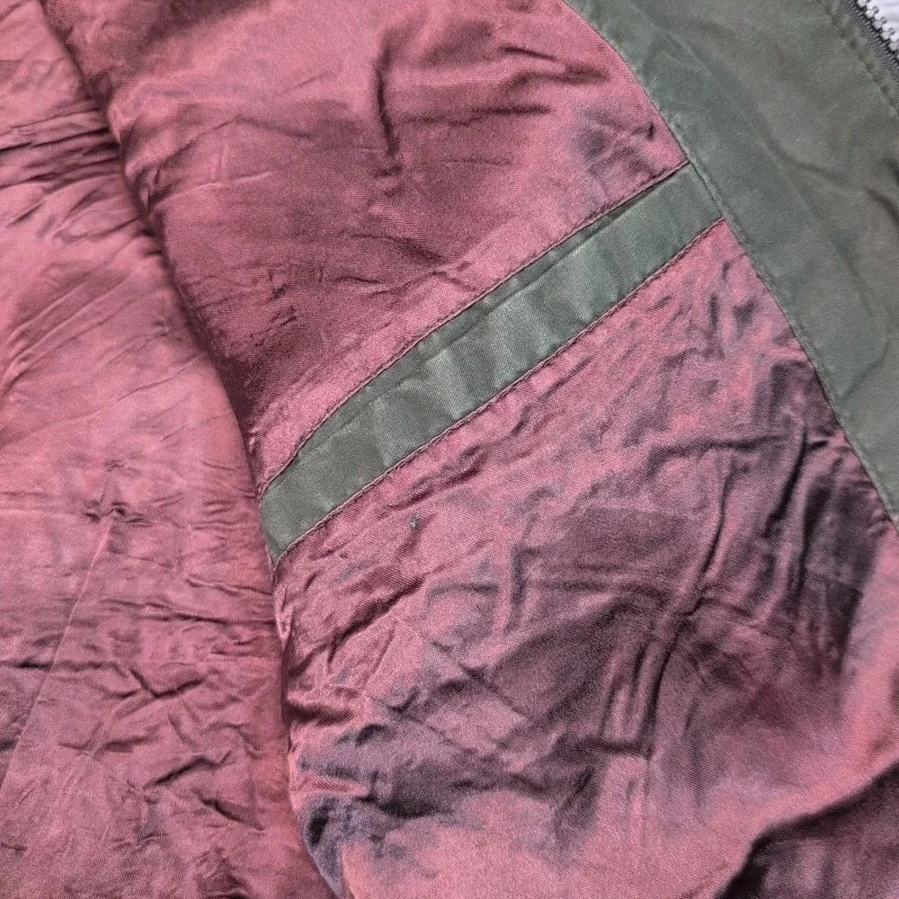 Weatherproof‎ Jacket Mens XXL Green Windbreaker Pockets Lined Athletic Soft